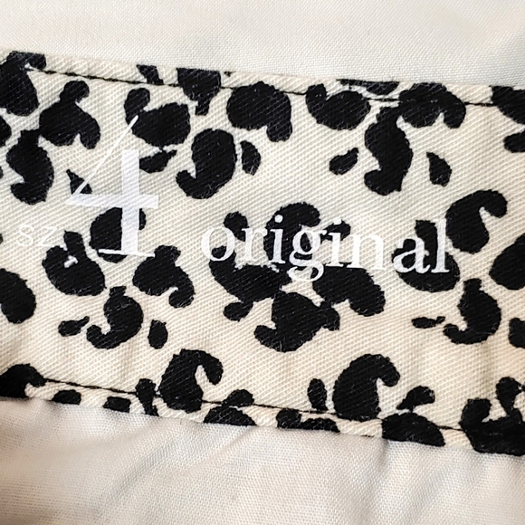 Ann Taylor Loft shorts. Black/white, size 4. - Picture 4 of 12